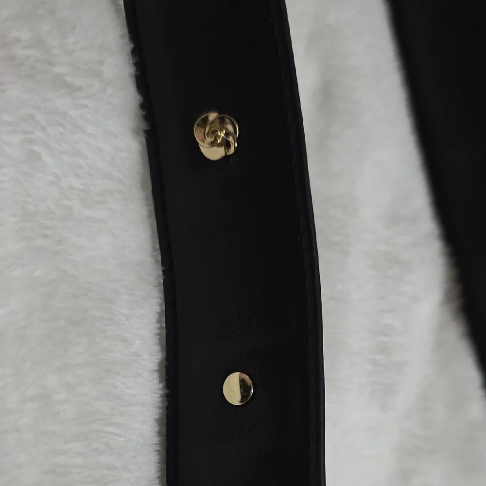 Ted Baker Black Crossbody‎ Bag with Gold Accents
